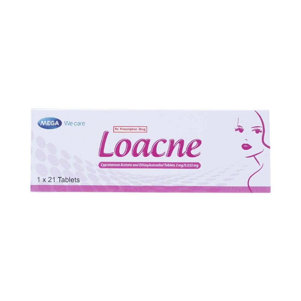 Viên nén Loacne MEGA We care điều trị mụn trứng cá (1 vỉ x 21 viên)