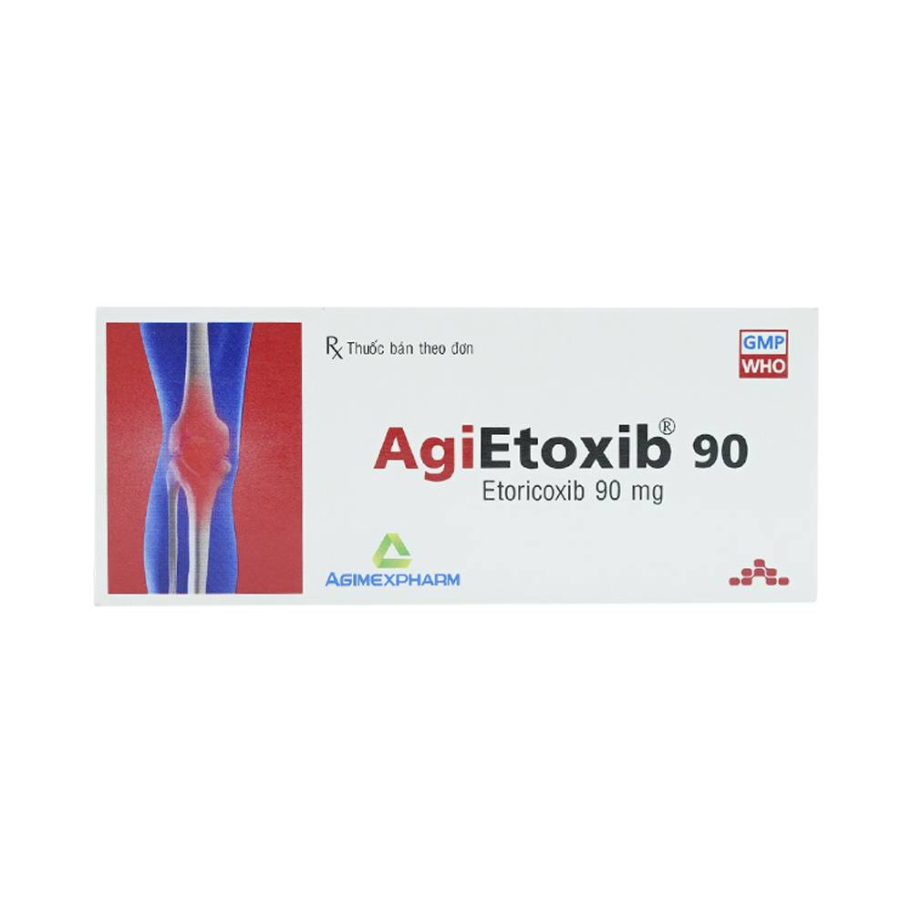 Thuốc Agietoxib 90 Agimexpharm điều trị viêm xương khớp (3 vỉ x 10 viên)