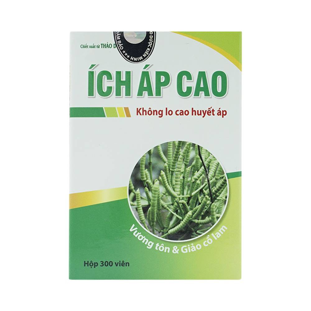 Viên uống Ích Áp Cao hỗ trợ giảm cholesterol trong máu, giảm mỡ máu (300 viên)