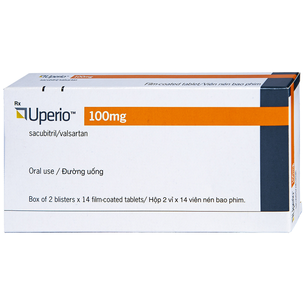 Thuốc Uperio 100mg Novartis điều trị suy tim (2 vỉ x 14 viên)