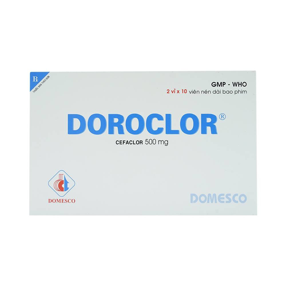 Thuốc Doroclor Domesco điều trị nhiễm khuẩn (2 vỉ x 10 viên)