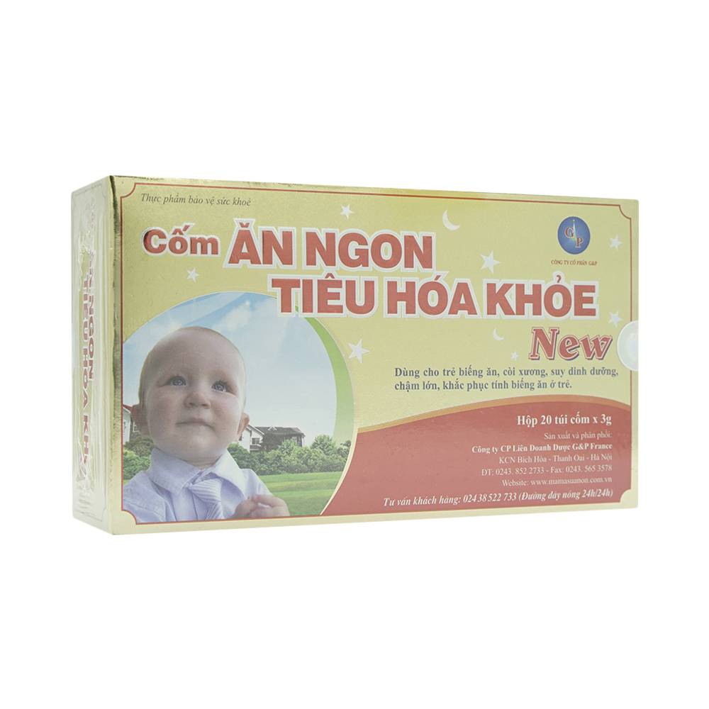Cốm Ăn Ngon Tiêu Hóa Khỏe bổ sung vitamin và khoáng chất cho trẻ (20 gói x 3g)