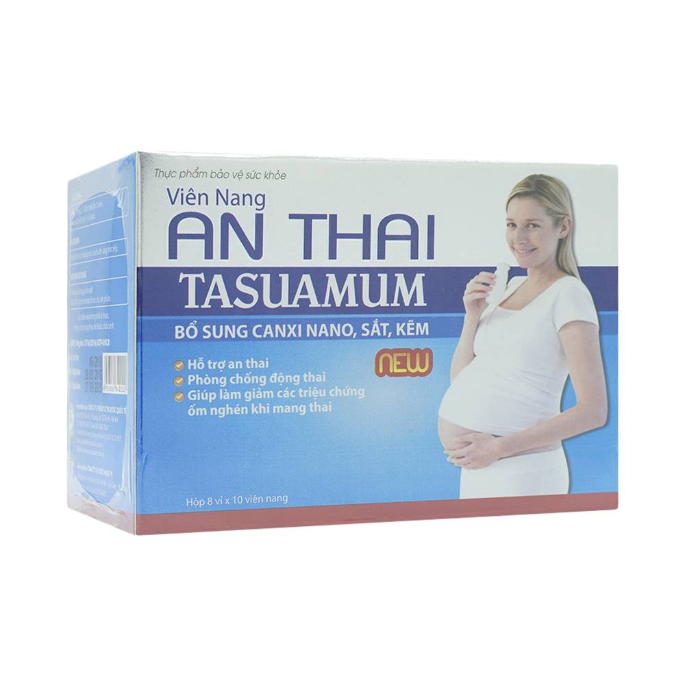Viên uống Tasuamum Hadu hỗ trợ an thai, phòng chống động thai (8 vỉ x 10 viên)