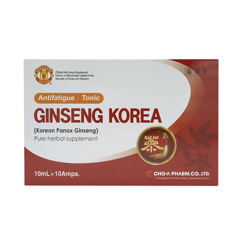 Dung dịch Ginseng Korea bồi bổ nguyên khí, tăng cường sinh lực (10 ống x 10ml)