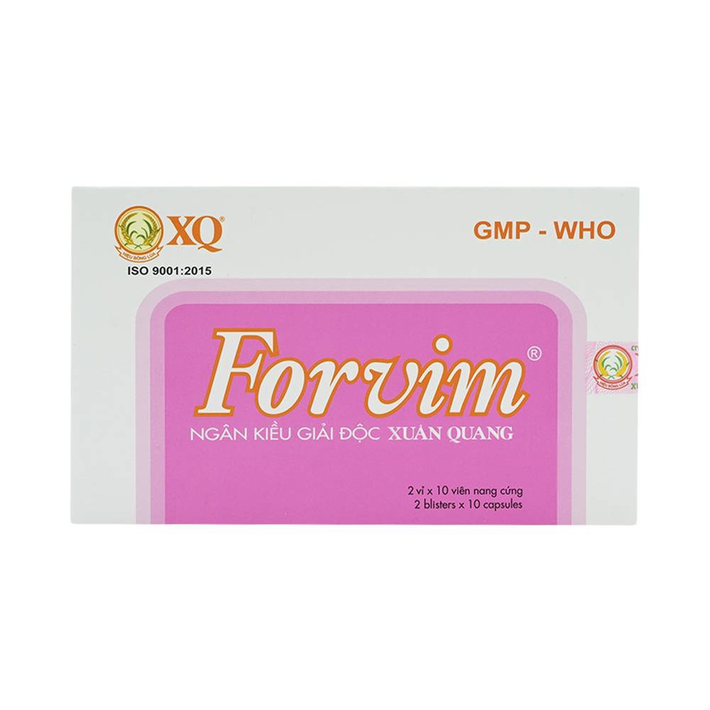 Thuốc Forvim điều trị phong ngứa, chốc lở, mụn nhọt (2 vỉ x 10 viên)