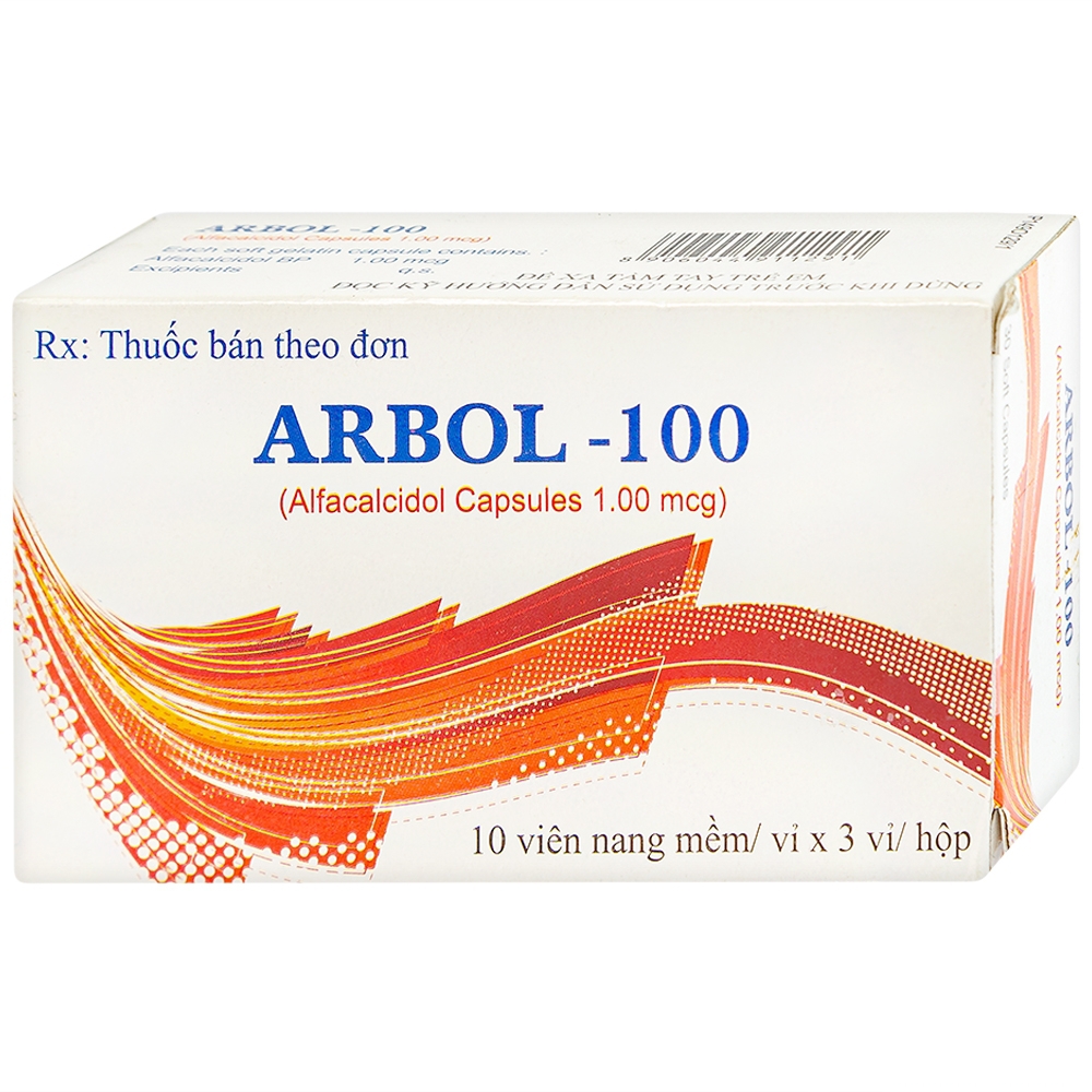 Thuốc Arbol-100 Olive Healthcare dùng trong hạ canxi máu, suy tuyến cận giáp (3 vỉ x 10 viên)