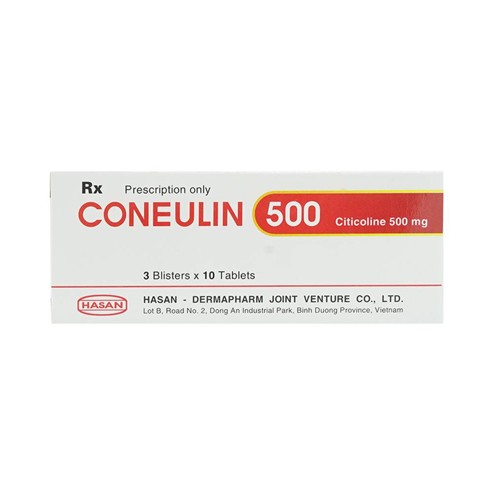 Thuốc Coneulin 500 Hasan điều trị rối loạn thần kinh (3 vỉ x 10 viên)