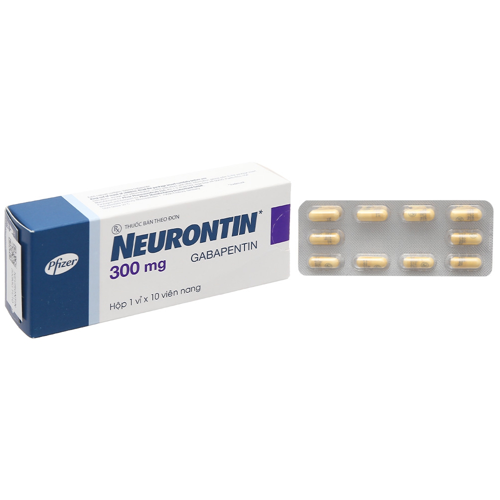 Thuốc Neurontin 300mg Pfizer điều trị bệnh động kinh và đau dây thần kinh (1 vỉ x 10 viên)