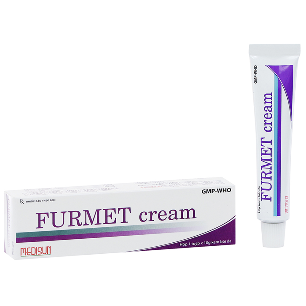 Thuốc bôi Furmet Cream Medisun hỗ trợ điều trị nhiễm trùng da (10g)