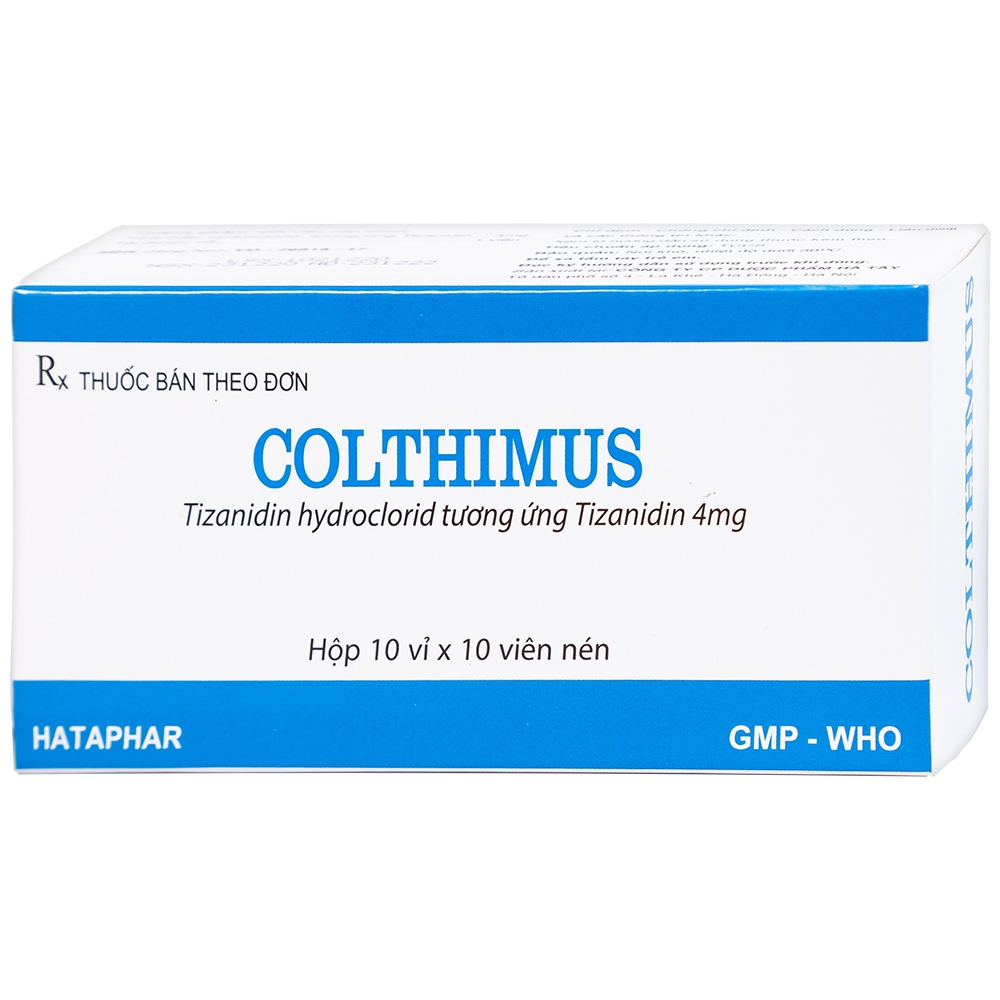 Thuốc Colthimus Hataphar điều trị triệu chứng co cứng cơ (10 vỉ x 10 viên)