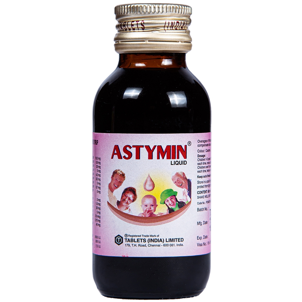 Siro Astymin Liquid Tablets bổ sung dinh dưỡng cho trẻ em (60ml)