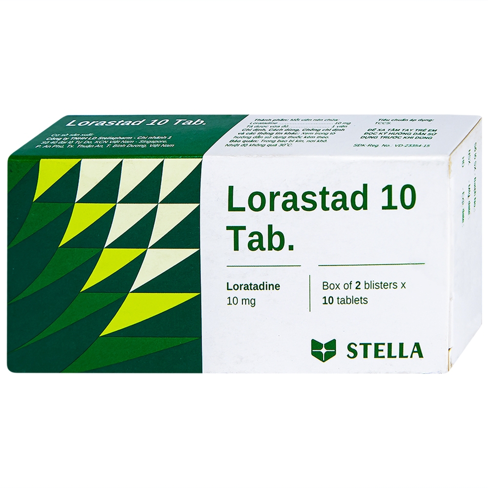 Thuốc Lorastad 10mg có tác dụng giảm triệu chứng của dị ứng trong bao lâu?

