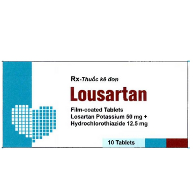 Thuốc Lousartan 50mg/12.5mg Atlantic điều trị tăng huyết áp (6 vỉ x 10 viên)