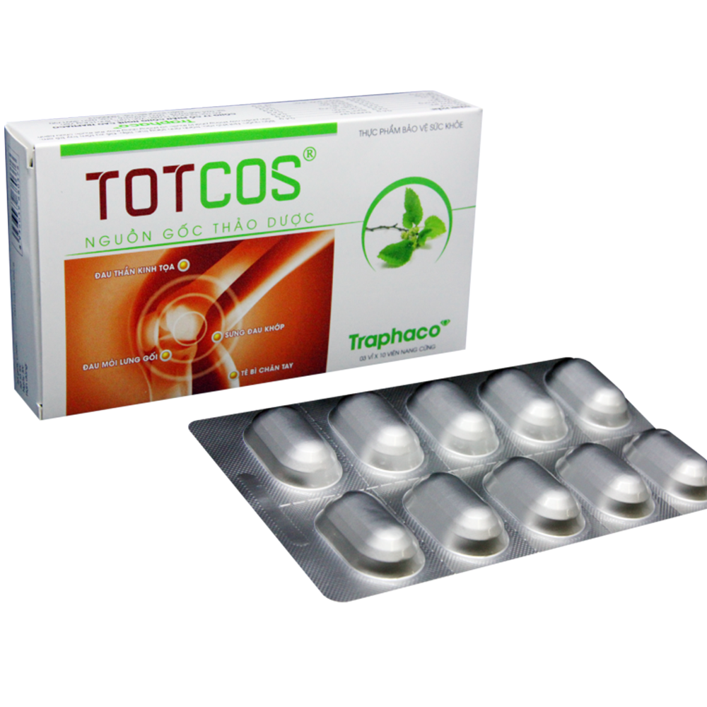 Viên uống Totcos Traphaco bổ khí huyết, mạnh gân cốt (3 vỉ x 10 viên)