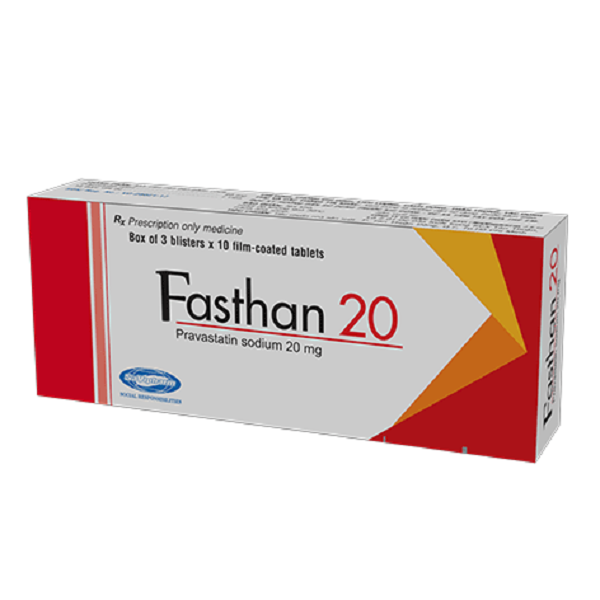 Thuốc Fasthan 20 SaVipharm điều trị rối loạn lipid máu, dự phòng biến cố tim mạch (3 vỉ x 10 viên)