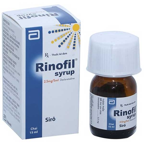 Siro Rinofil Syrup 2.5mg/5ml điều trị viêm mũi dị ứng (15ml)