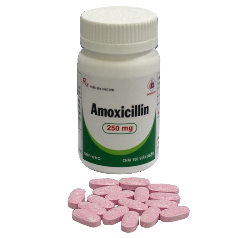 Thuốc Amoxicillin 250mg Domesco điều trị nhiễm khuẩn (100 viên)