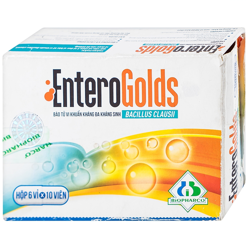 Thuốc EnteroGolds Biopharco điều trị và phòng ngừa rối loạn vi sinh đường ruột (60 viên)