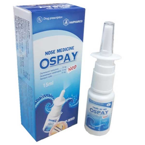 Các thành phần chính của thuốc xịt mũi Ospay là gì?
