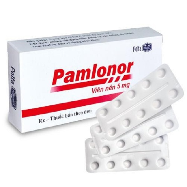 Viên nén Pamlonor 5mg Polfa điều trị tăng huyết áp (9 vỉ x 10 viên) 	 