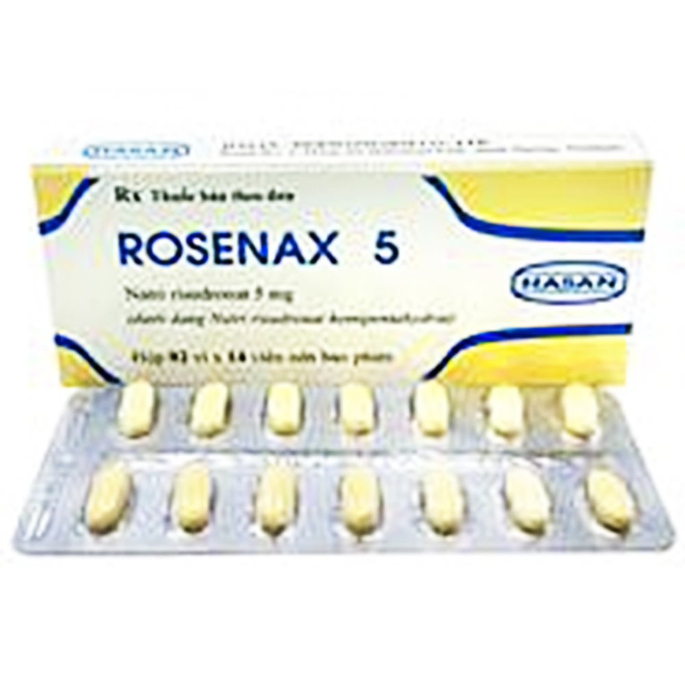 Thuốc Rosenax 5 Hasan điều trị và dự phòng loãng xương (2 vỉ x 14 viên)