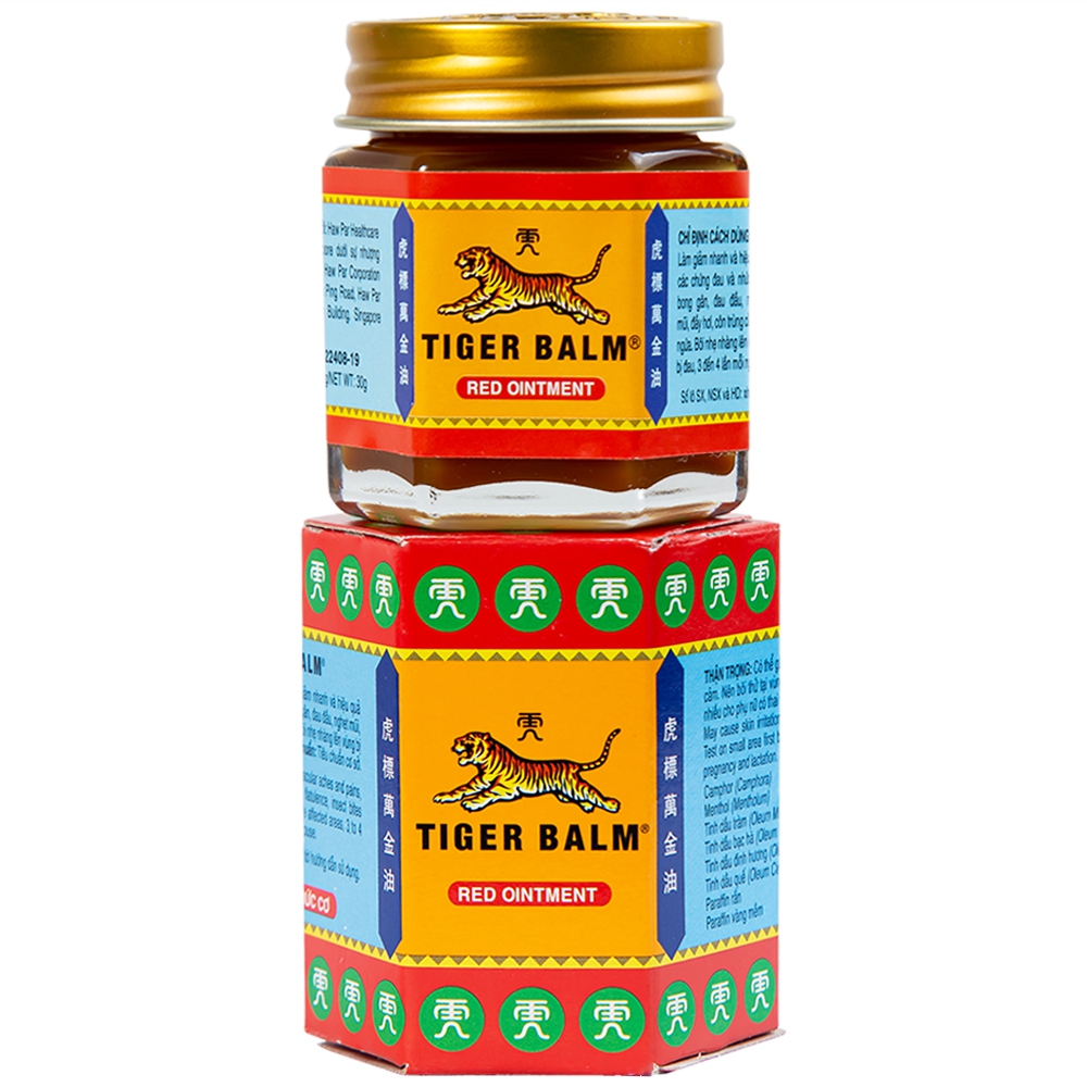 Thuốc mỡ Tiger Balm Red Ointment Haw Par giảm đau và nhức cơ, bong gân (30g)