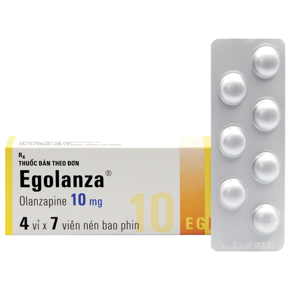 Thuốc Egolanza Egis Pharma điều trị tâm thần phân liệt, bệnh lưỡng cực (4 vỉ x 7 viên)