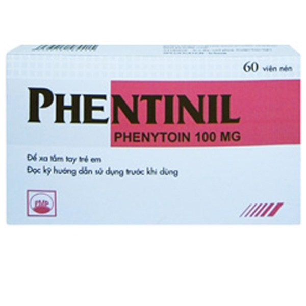 Viên nén Phentinil 100mg Pymepharco điều trị động kinh cơn lớn (6 vỉ x 10 viên)