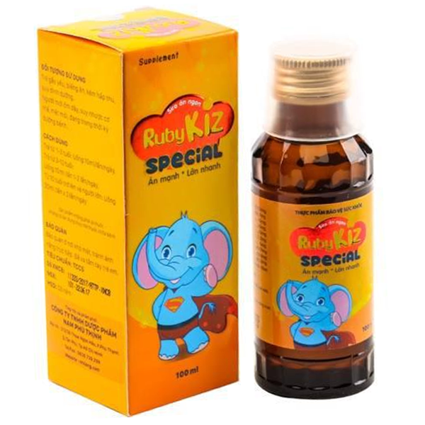 Siro Ruby Kid Special nhuận phế, hỗ trợ giảm ho, loãng đờm (100ml)