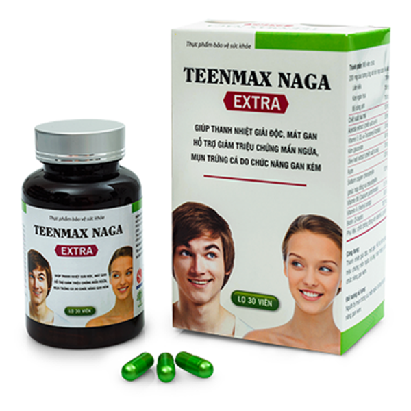 Viên uống TeenMax Naga Extra Long Vương giúp thanh nhiệt giải độc, mát gan (30 viên)