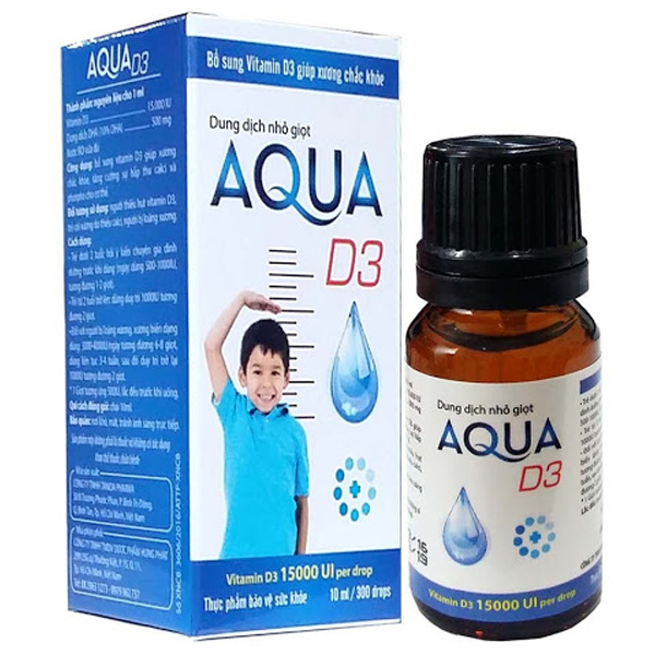 Dung dịch nhỏ giọt Aqua D3 Tanida giúp bổ sung vitamin D3, hấp thu canxi (10ml)