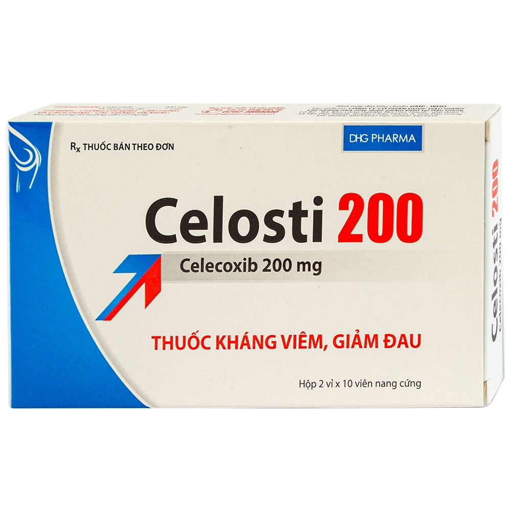 Thuốc Celosti 200 DHG điều trị thoái hóa khớp, viêm khớp dạng thấp (2 vỉ x 10 viên)