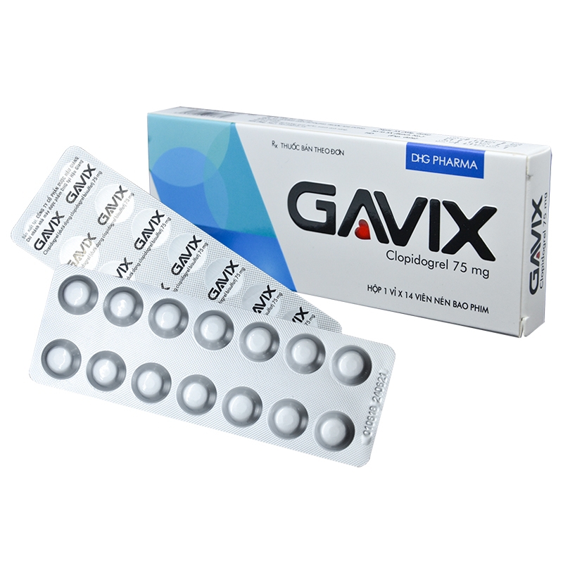 Thuốc Gavix DHG giảm nguy cơ các biến cố do huyết khối động mạch (14 viên)