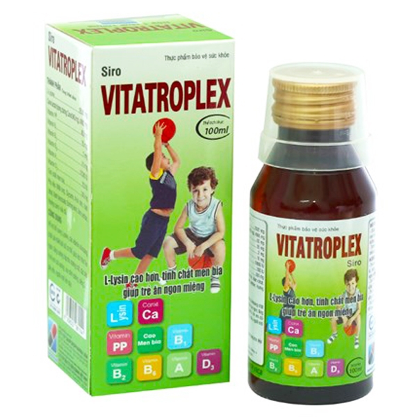 Siro Vitatroplex Sanford Pharma kích thích ăn ngon, tăng cường cường hấp thu dưỡng chất (100ml)