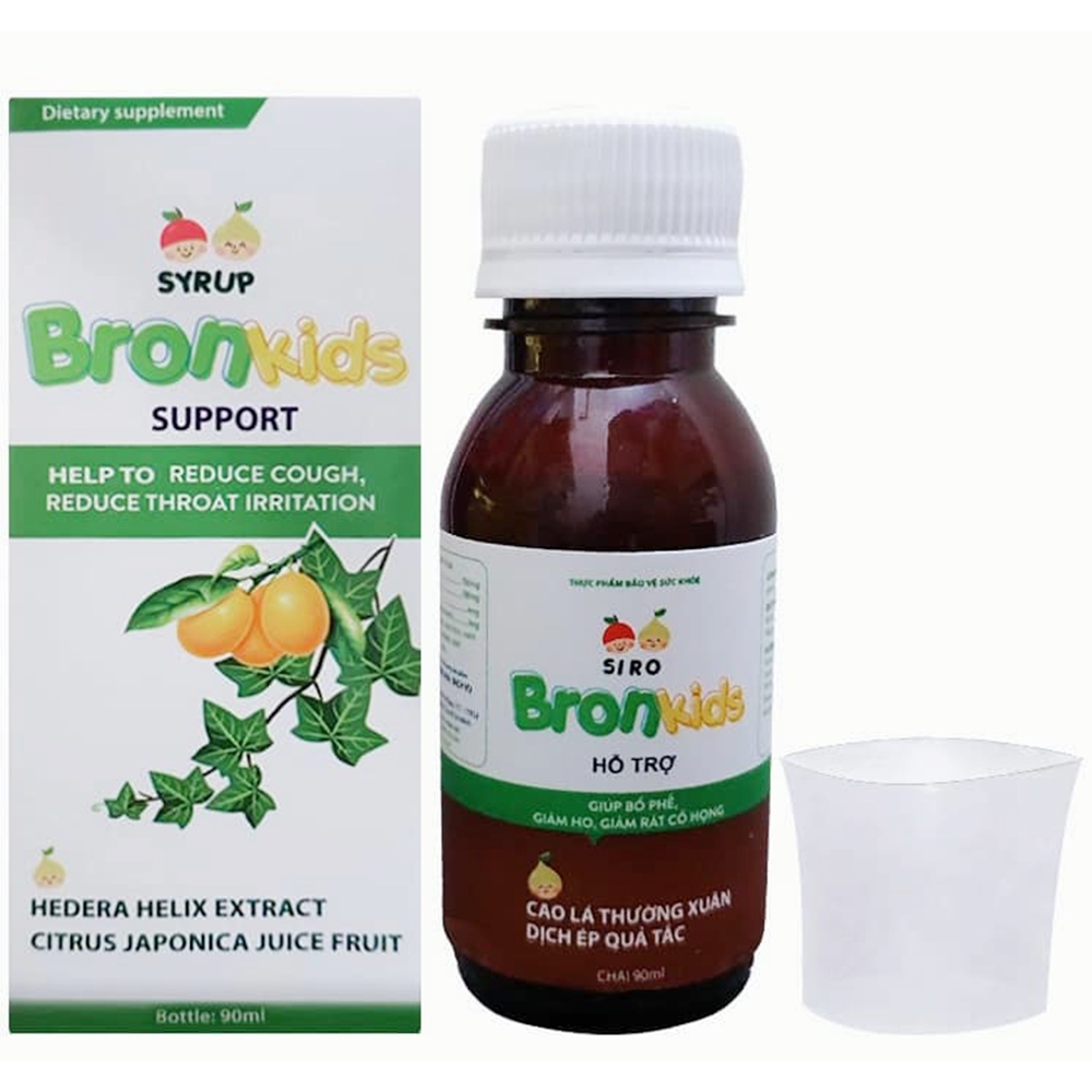 Siro Bronkids hỗ trợ bổ phế, giảm ho, giảm đau rát họng (90ml)