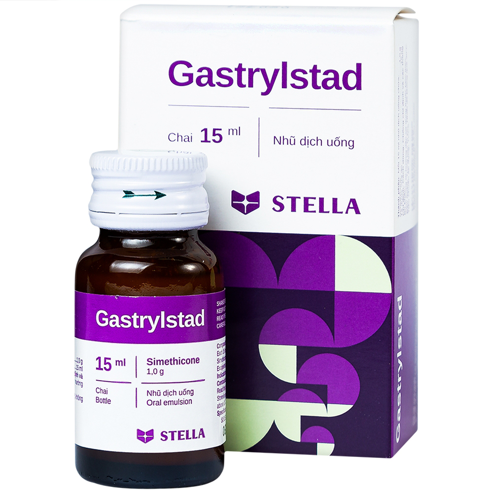 Hỗn dịch Gastrylstad Stella điều trị khó tiêu, trào ngược dạ dày, thực quản (15ml)