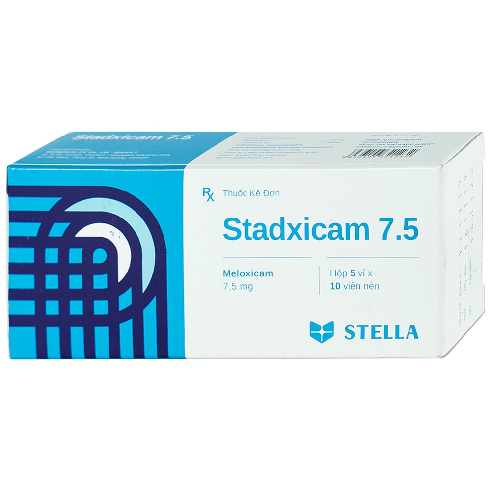 Thuốc Stadxicam 7.5 Stella điều trị viêm khớp dạng thấp (5 vỉ x 10 viên)