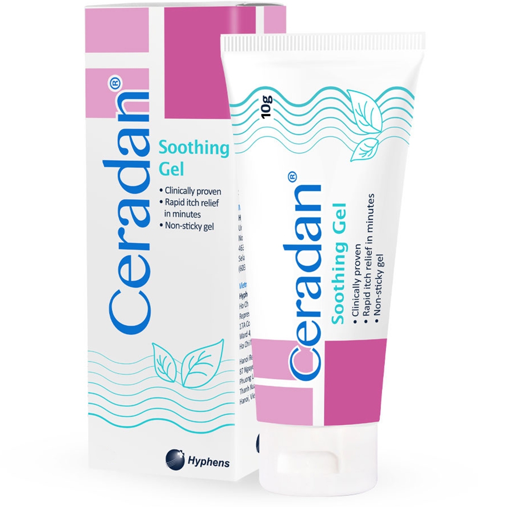 Gel Ceradan Soothing làm dịu da dành cho da ngứa, mẩn đỏ (10g)