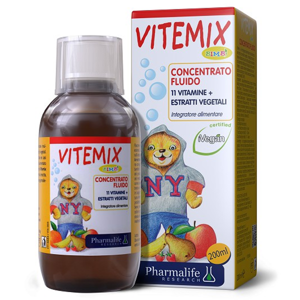 Siro Vitemix Bimbi Concentrato Fluido Pharmalife bổ sung các Vitamin, Canxi cho cơ thể (200ml)