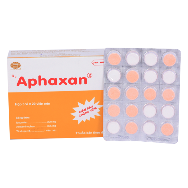 Aphaxan là thuốc giảm đau và kháng viêm được sử dụng trong trường hợp nào?
