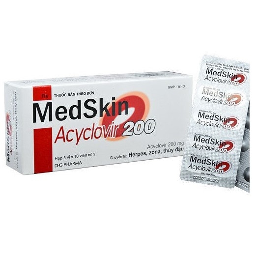 Thông tin về Thuốc Medskin Acyclovir 200