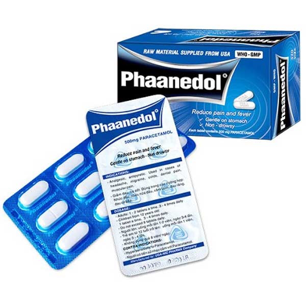 Viên nang cứng Phaanedol Usa - Nic Pharma điều trị ho, cảm (180 viên)