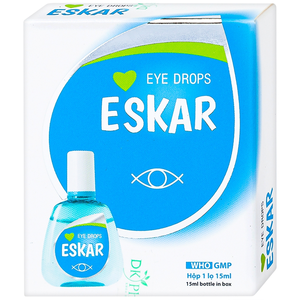 Có những thành phần chính nào trong thuốc nhỏ mắt Eskar?
