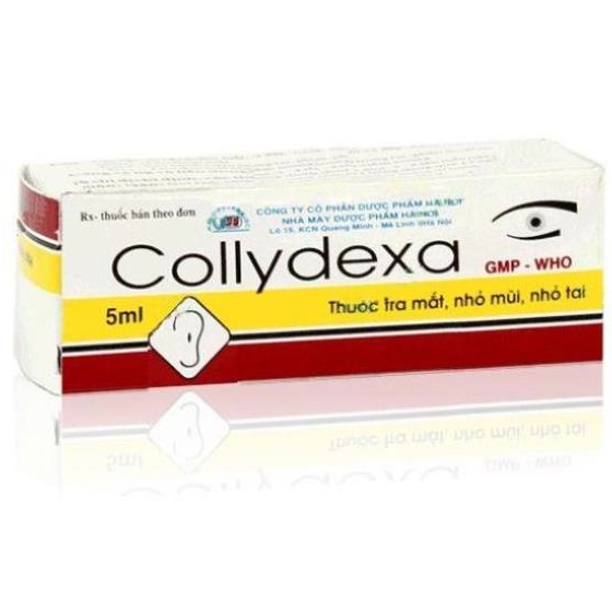 Thuốc Collydexa Hà Nội Pharma điều trị đau mắt, viêm tai giữa, viêm mũi cấp hoặc mãn tính (5ml)