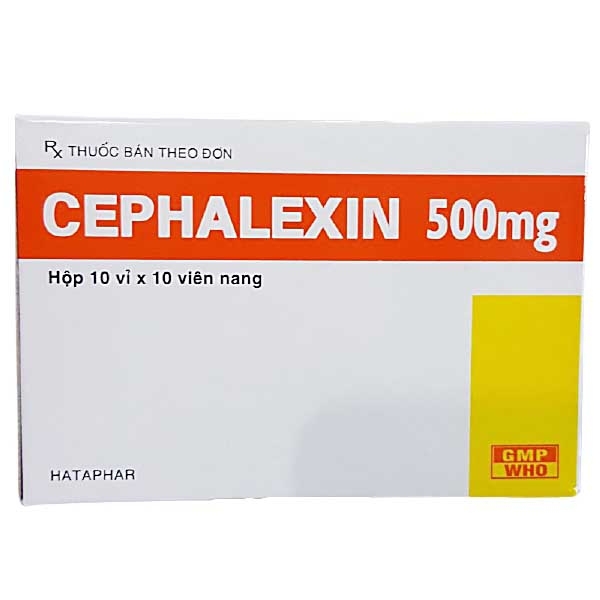 Thuốc Cephalexin 500mg Hà Tây điều trị nhiễm khuẩn (10 vỉ x 10 viên)