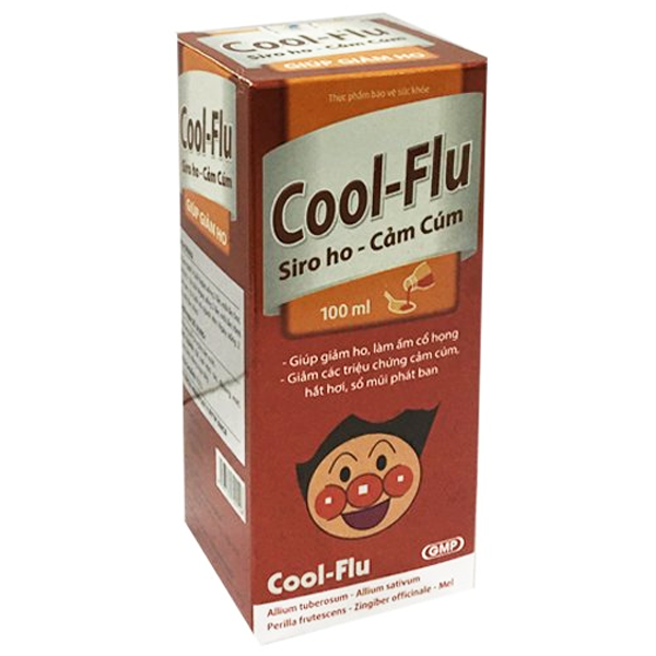 Siro ho cảm cúm Cool-Flu Medipharma giảm ho, làm ấm cổ họng (100ml)