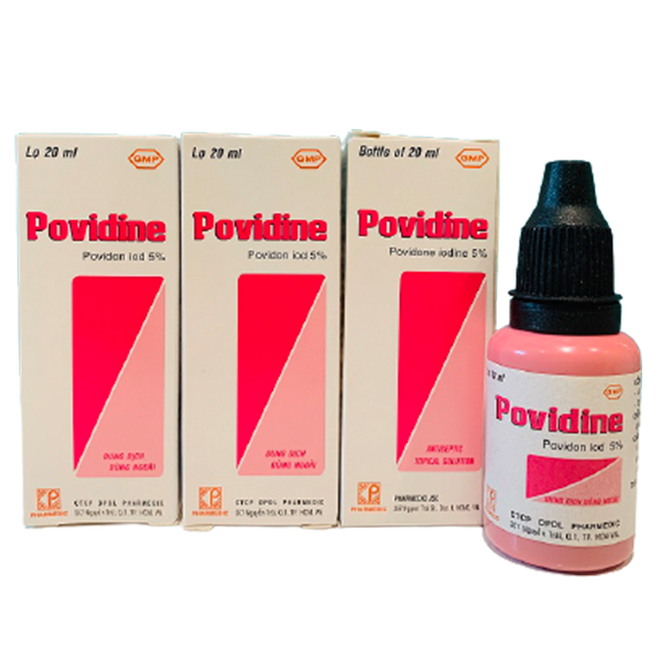 Dung dịch Povidine 5% Pharmedic sát trùng vùng da quanh mắt và kết mạc trước khi phẫu thuật (20ml)