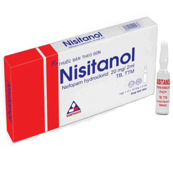 Dung dịch tiêm Nisitanol 20mg/2ml Vinphaco điều trị đau thấp khớp, đau răng, đau sau mổ (1 vỉ x 10 ống x 2ml)