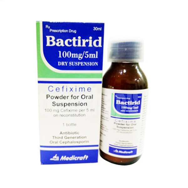 Thuốc Bactirid 100mg/5ml Medicraft điều trị nhiễm khuẩn (30ml)