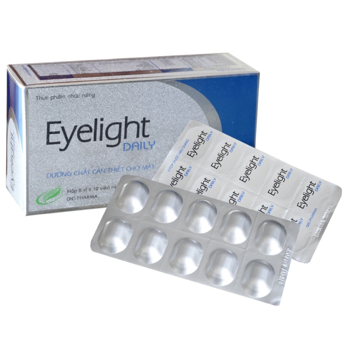 Viên uống Eyelight Daily DHG ngăn lão hóa mắt (3 vỉ x 10 viên)